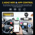 C315: dash cam WiFi a 4 canali con copertura a 360° - Nero