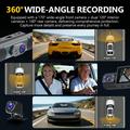 C315: dash cam WiFi a 4 canali con copertura a 360° - Nero