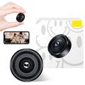 Mini telecamera di sicurezza WiFi C8 con scheda di memoria da 64GB - Nero