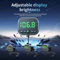 Display HUD per auto C80 6-in-1 con Bluetooth 5.3 e trasmettitore FM - Nero