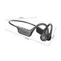 Auricolari wireless a conduzione ossea CAANKEI CBC15 con design a orecchio aperto - Nero