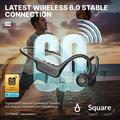 Auricolari wireless a conduzione ossea CAANKEI CBC15 con design a orecchio aperto - Nero