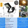 CCP0144 Lampada da parete solare a 92 LED con sensore di movimento - IP65