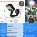 CCP0144 Lampada da parete solare a 92 LED con sensore di movimento - IP65 - Luce bianca