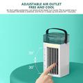 CF-002T Raffreddatore d\'aria portatile da tavolo - USB, comandi touch, serbatoio da 480ml - Bianco