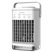 Ventilatore portatile CF-006 - Alimentazione USB, 4 velocità, timer, serbatoio dell'acqua da 700ml - Bianco