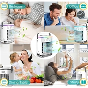Ventilatore portatile CF-006 - Alimentazione USB, 4 velocità, timer, serbatoio dell\'acqua da 700ml - Bianco
