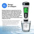 CL-M21 Misuratore digitale di cloro e temperatura dell\'acqua - Bianco
