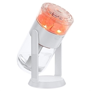 Umidificatore CL37 da 280ml con cristalli di sale e luce d'atmosfera a 7 colori - Bianco
