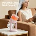 Umidificatore CL37 da 280ml con cristalli di sale e luce d\'atmosfera a 7 colori - Bianco