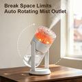 Umidificatore CL37 da 280ml con cristalli di sale e luce d\'atmosfera a 7 colori - Bianco