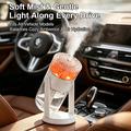 Umidificatore CL37 da 280ml con cristalli di sale e luce d\'atmosfera a 7 colori - Bianco