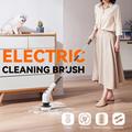 CLE-04 Spazzola elettrica cordless 8 in 1 con manico allungabile - Bianco