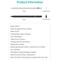 Penna stilo capacitiva universale COTECI IP-020 - USB-C - Bianca