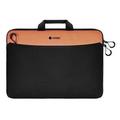Borsa per laptop impermeabile COTECi con tasca frontale - 13-14" - Nero / Arancione