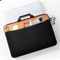 Borsa per laptop impermeabile COTECi con tasca frontale - 13-14" - Nero / Arancione