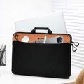 Borsa per laptop impermeabile COTECi con tasca frontale - 13-14" - Nero / Arancione