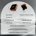 CP030-3 Adattatore wireless 2 in 1 per CarPlay e Android Auto - Arancione / Nero