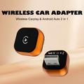 CP031-1 Adattatore wireless 2 in 1 per CarPlay e Android Auto - Arancione / Nero