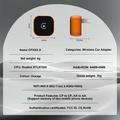 CP031-1 Adattatore wireless 2 in 1 per CarPlay e Android Auto - Arancione / Nero