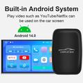 CP2B Car Video Box/CarPlay AI Box - 2+16GB, CarPlay wireless, Android Auto, Netflix, YouTube - Nero