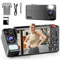 CV21 Videocamera digitale per vlogging 4K con zoom 18X e schermo ruotabile - Nero