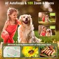 CV21 Videocamera digitale per vlogging 4K con zoom 18X e schermo ruotabile - Nero