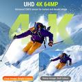 CV21 Videocamera digitale per vlogging 4K con zoom 18X e schermo ruotabile - Nero