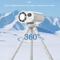 Ventilatore di raffreddamento CYKE F28 Mini con gambe flessibili a polipo - Bianco
