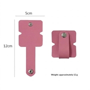 Organizer in silicone per cavi e auricolari con bottone a scatto in metallo - Rosa