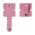Organizer in silicone per cavi e auricolari con bottone a scatto in metallo - Rosa
