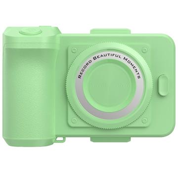 Supporto / Banca di alimentazione senza fili a forma di macchina fotografica con otturatore Bluetooth YR-1 - Verde