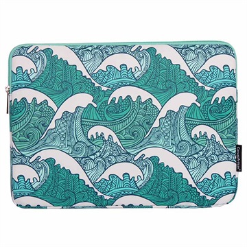 CanvasArtisan Custodia universale per laptop con cerniera - 15" - Onde