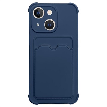 Custodia in silicone per iPhone 13 Card Armor Series - blu navy