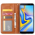Custodia a Portafoglio per Samsung Galaxy J6+ - Serie Card Set - Marrone