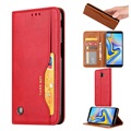 Custodia a Portafoglio per Samsung Galaxy J6+ - Serie Card Set - Rosso