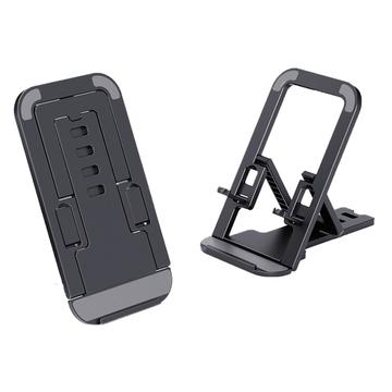 Porta telefono pieghevole in stile carta - Nero