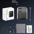 Mini pompa ad aria portatile Carsun 150 PSI - Nera
