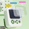 Fotocamera con stampa termica Cartoon Animal Design P02 con obiettivo ruotabile - Verde