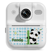 Fotocamera con stampa termica Cartoon Animal Design P02 con obiettivo ruotabile