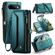 Custodia a portafoglio con blocco RFID CaseMe C36 per Google Pixel 11 Pro XL - Verde