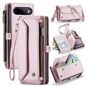 Custodia a portafoglio con blocco RFID CaseMe C36 per Google Pixel 11 Pro XL - Rosa