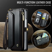 Custodia a portafoglio con blocco RFID CaseMe C36 per Samsung Galaxy Z Fold8 Ultra - Nera