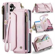 Custodia a portafoglio con blocco RFID CaseMe C36 per Samsung Galaxy Z Fold8 Ultra - Rosa