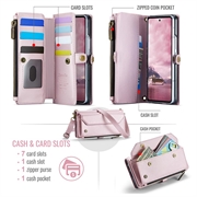 Custodia a portafoglio con blocco RFID CaseMe C36 per Samsung Galaxy Z Fold8 Ultra - Rosa