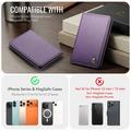Portacarte magnetico CaseMe ME80 - Compatibile con MagSafe - Viola