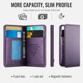 Portacarte magnetico CaseMe ME80 - Compatibile con MagSafe - Viola