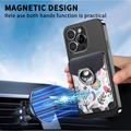 CaseNeo MC-W3 Portacarte magnetico con supporto ad anello - Nero