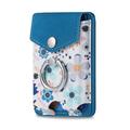 CaseNeo MC-W3 Portacarte magnetico con supporto ad anello - Blu