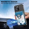 CaseNeo MC-W3 Portacarte magnetico con supporto ad anello - Blu
